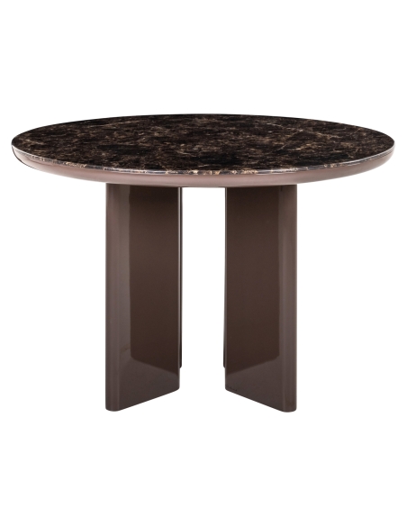 Round chocolate dining table ALMUNDI - Richmond