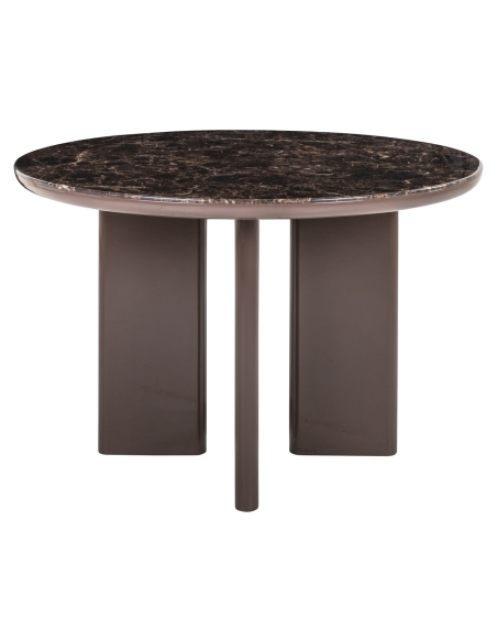 Round chocolate dining table ALMUNDI - Richmond
