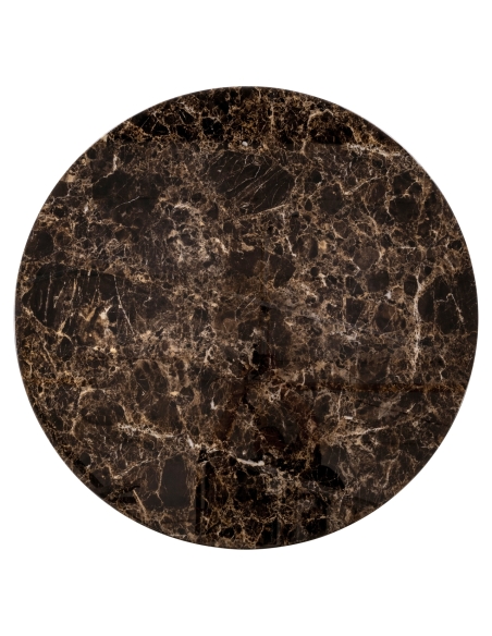 Round chocolate dining table ALMUNDI - Richmond