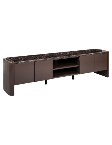 Mueble TV mármol chocolate ALMUNDI - Richmond