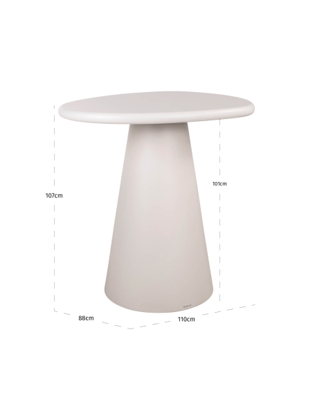 Witte bartafel BLOOMSTONE - Richmond Interiors