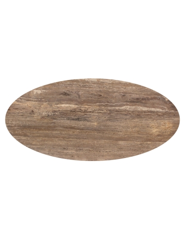 Oval Dining Table 235 Ash Brown RUSSO - Richmond