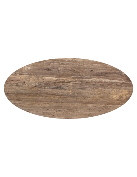 Oval Dining Table 235 Ash Brown RUSSO - Richmond