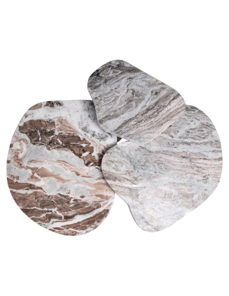 Toronto Beige Marble Coffee Tables CAMINO - Richmond