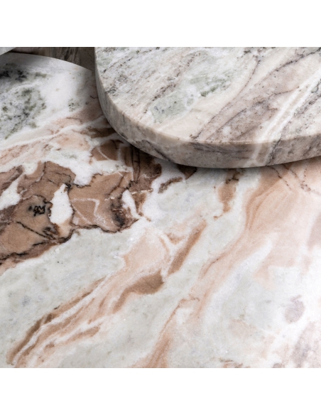 Toronto Beige Marble Coffee Tables CAMINO - Richmond