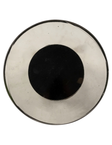 Beistelltisch aus gegossenem Glas, Antikmessing BARWICK