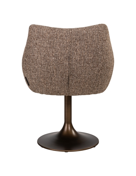 Draaibare fauteuil tweed bruin ALDO - Richmond Interiors