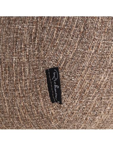 Poltrona girevole in tweed marrone ALDO - Richmond Interiors