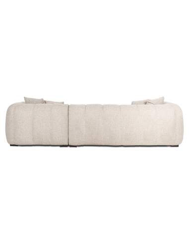 Sofá esquinero derecho de tela Fancy Natural NOVARO