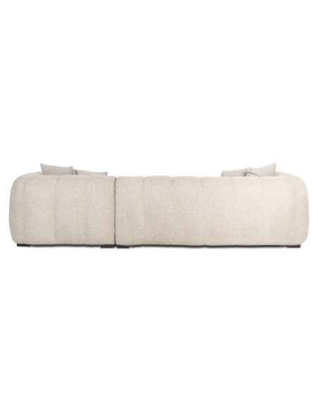 Sofá esquinero derecho de tela Fancy Natural NOVARO