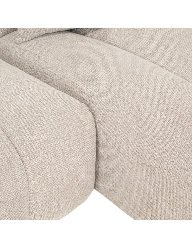 Sofá esquinero derecho de tela Fancy Natural NOVARO
