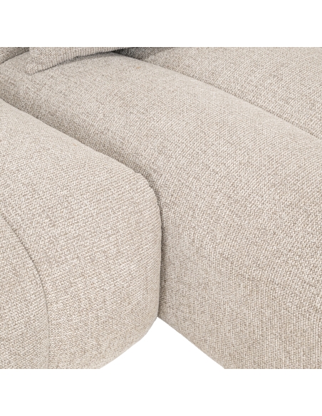 Sofá esquinero derecho de tela Fancy Natural NOVARO