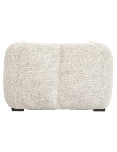 Armchair in Fancy Natural Fabric NOVARO - Richmond