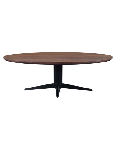 Oval Mango Wood Dining Table Brown STAFFORD - Richmond