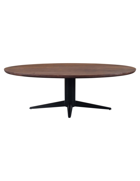 Ovale eettafel van bruin mangohout STAFFORD - Richmond