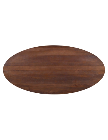 Oval Mango Wood Dining Table Brown STAFFORD - Richmond