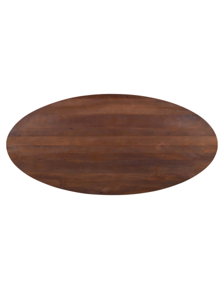 Ovale eettafel van bruin mangohout STAFFORD - Richmond