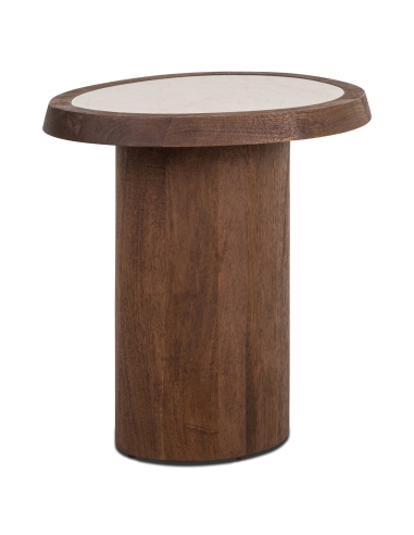 Botticino Marble Side Table MELROSE - Richmond