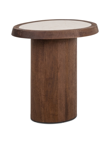 Botticino Marble Side Table MELROSE - Richmond