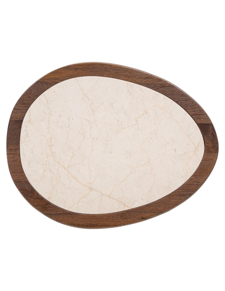 Botticino Marble Side Table MELROSE - Richmond