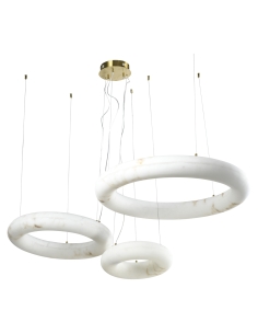Luster met 3 ringen, albastlook THALORA - Richmond 2