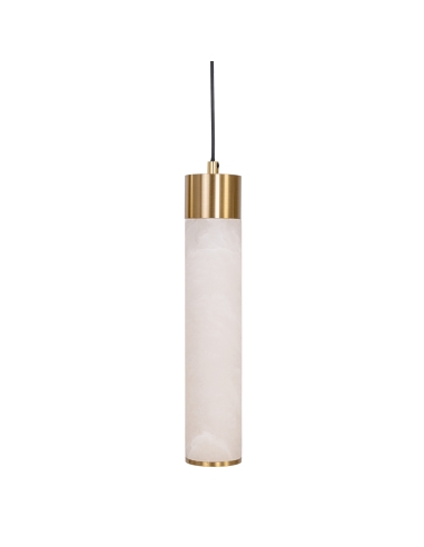Lineare Hängelampe aus Alabaster mit 6 Leuchten ELARIS