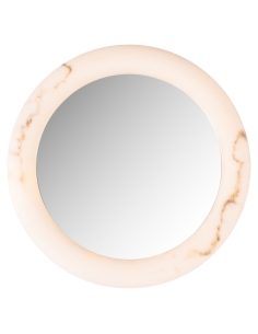 Miroir Lumineux Rond Effet Albâtre ORAVELLE 600