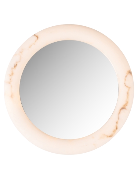 Miroir Lumineux Rond Effet Albâtre ORAVELLE 600