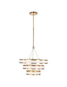 Tiered Alabaster-Effect Chandelier CEALORA - Richmond