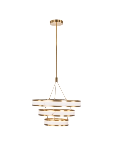 Tiered Alabaster-Effect Chandelier CEALORA - Richmond