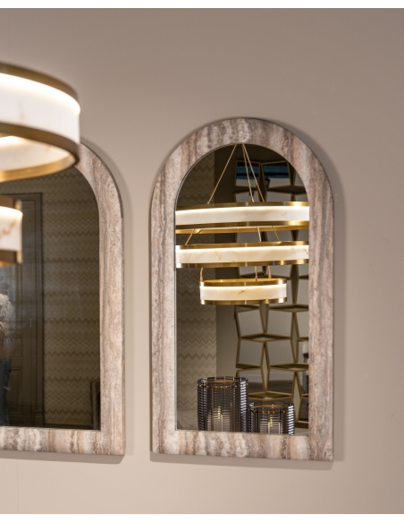 Tiered Alabaster-Effect Chandelier CEALORA - Richmond