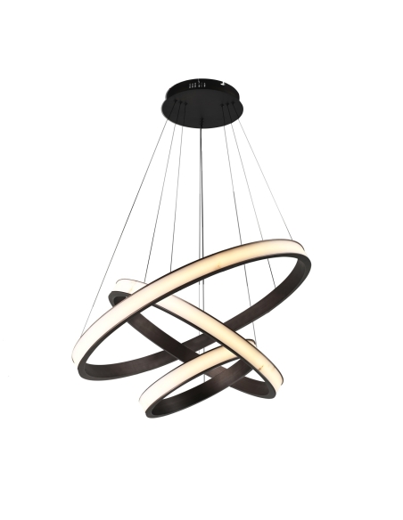Luster met gekruiste ringen en albastlook AUREVIA - Richmond