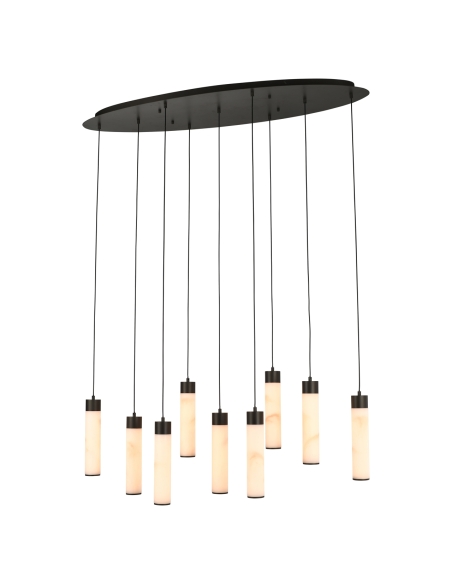 Lustre Linear 9 Luzes Bronze CHAVINE - Richmond