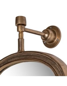 Antique Brass Elongated Oval Wall Mirror HASTING 2