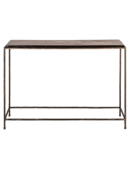Konsole Rauchglas Metallstruktur Bronze VILLANO
