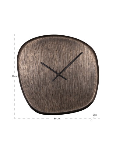 Wanduhr Großformat Bronze NUVANI - Richmond