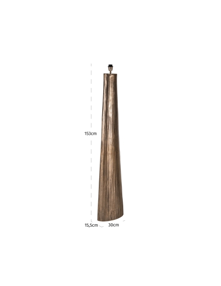 Lampadaire Colonne Conique Laiton Antique VELUNE