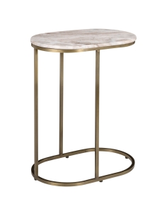 Table d'Appoint Canapé Marbre Rose Doré BOTTEGA