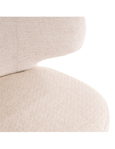 Silla de comedor de exterior cuerda beige NUBA
