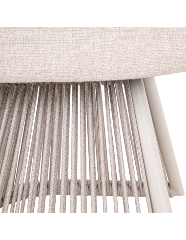 Outdoor Dining Chair Beige Rope NUBA