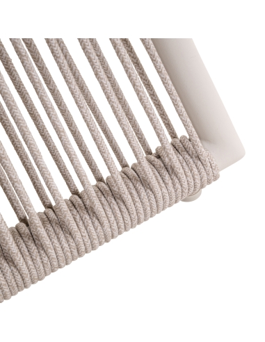 Outdoor Dining Chair Beige Rope NUBA