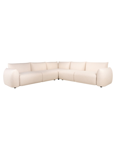 Sofá modular de esquina para exterior beige DAWSON