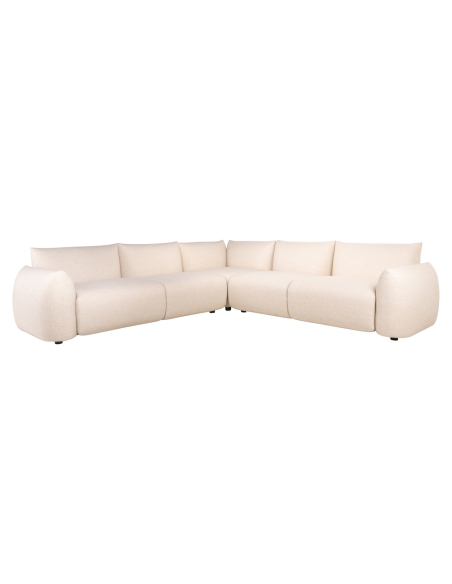 Divano angolare modulare da esterno beige DAWSON