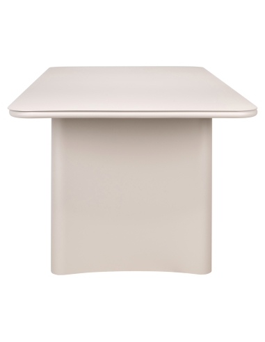 Light Beige Aluminum Outdoor Dining Table SENZA