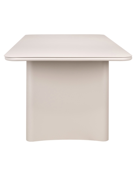 Light Beige Aluminum Outdoor Dining Table SENZA