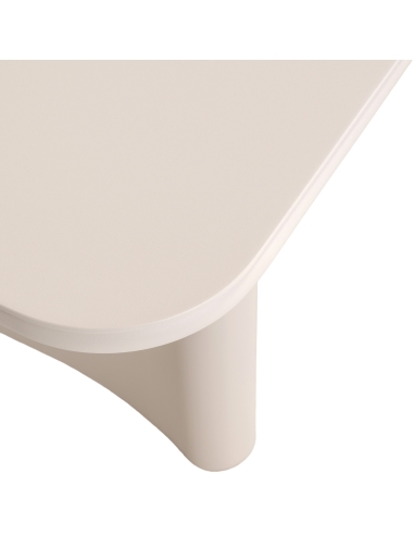Light Beige Aluminum Outdoor Dining Table SENZA