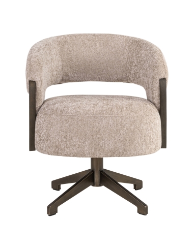 Chaise de Salle à Manger Pivotante Sable Chêne POLLUX