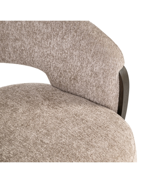 Silla de comedor giratoria arena roble POLLUX
