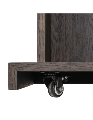 Atril de conferencia con ruedas roble marrón RITZ