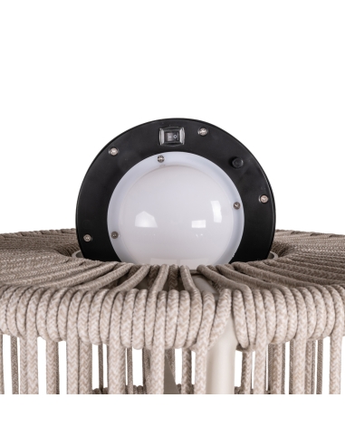 Solar-Außenstehleuchte Hellbeige LUNAR